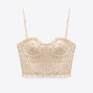 Zara Gingham Crop Top